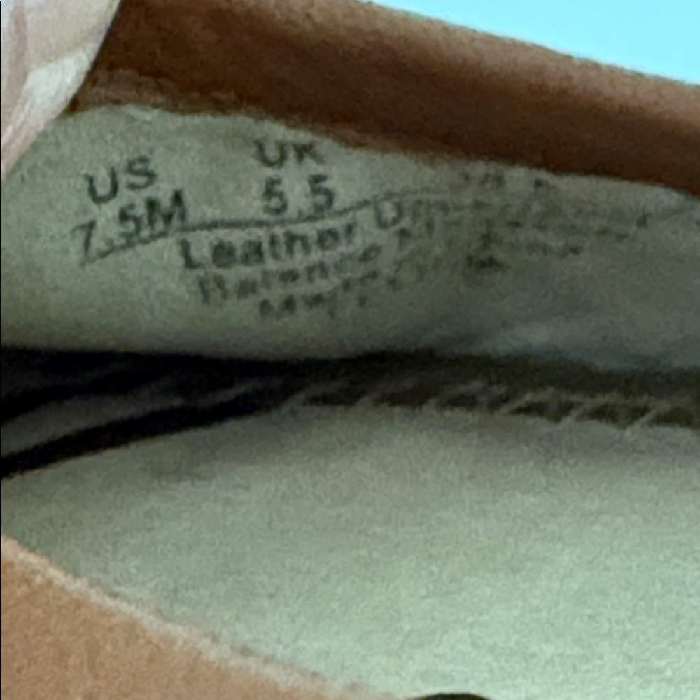 EUC Sam Edelman Tan Leather ballet Flats with Bow 7.5 - Picture 9 of 11